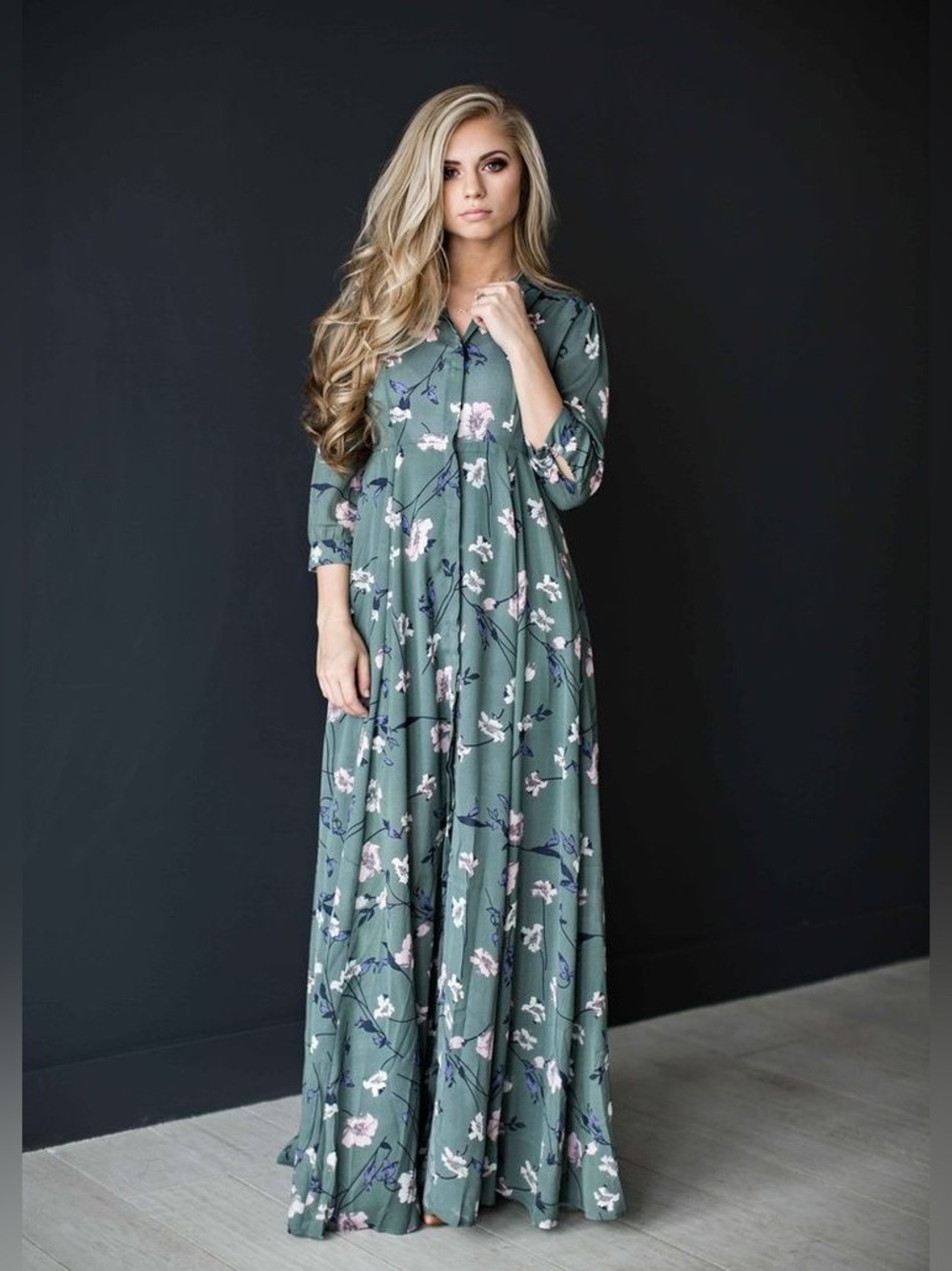 MOLLY GREEN Floral Maxi Dress